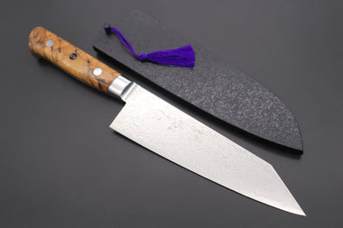 Kagayaki Bunka JCK Original Kagayaki Grand Canyon R-2 White & Silver Damascus Series GCYU-28 Bunka | Kiritsuke 175mm (6.8 Inch)