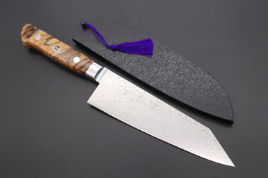 Kagayaki Bunka JCK Original Kagayaki Grand Canyon R-2 White & Silver Damascus Series GCYU-30 Bunka | Kiritsuke 175mm (6.8 Inch)