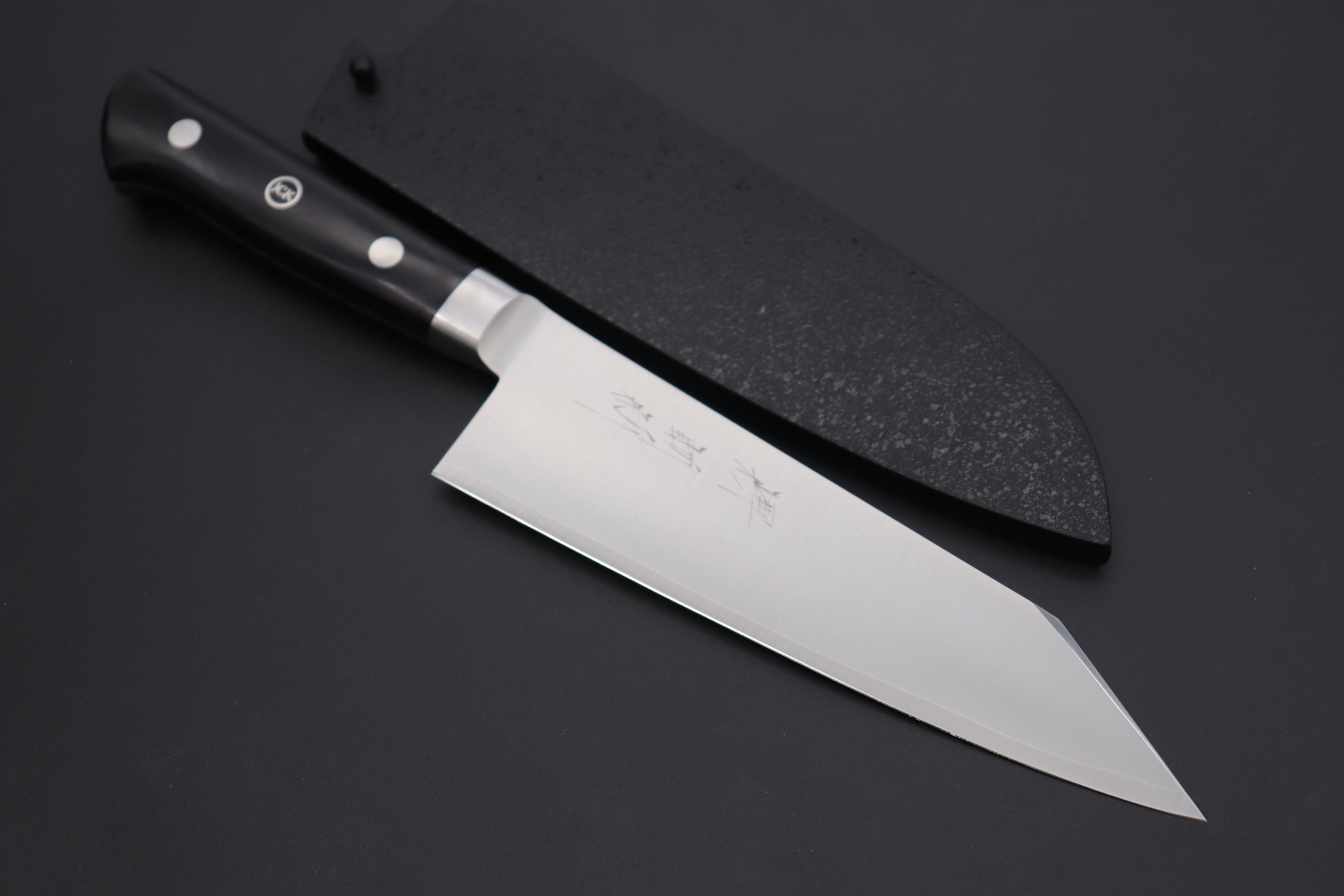 Chef Knife Japanese Kiritsuke Shape Blade 8 Laminated Steel Wood
