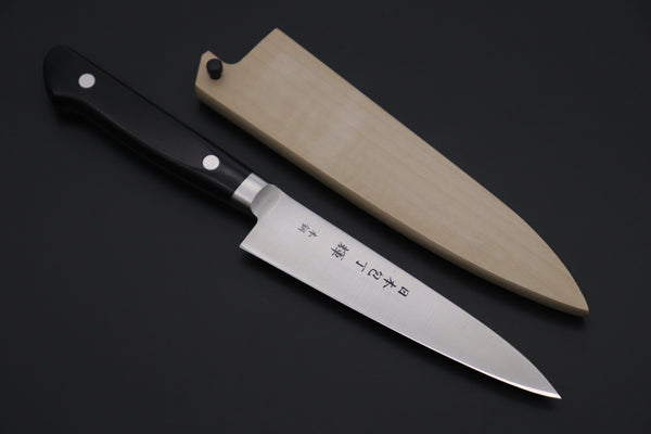 Kagayaki Gyuto ES (Extra Sharpness) / Right Handed Very Carbon Steel Lover 2Pcs Knife Set JCK Original Kagayaki CarboNext Series KC-1ES Petty 125mm & KC-6ES Gyuto 240mm (Each knife comes with Wooden Saya. with Tsubaki Oil)