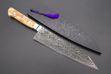 Kagayaki Kiritsuke JCK Original Kagayaki Grand Canyon R-2 Black Damascus Series GCYU-15 Kiritsuke Gyuto 200mmmm (7.8 Inch)