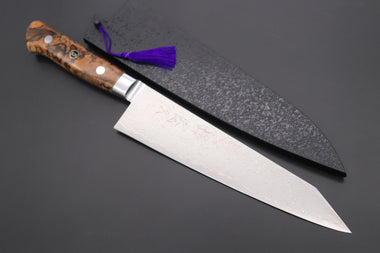Kagayaki Kiritsuke JCK Original Kagayaki Grand Canyon R-2 White & Silver Damascus Series GCYU-31 Kiritsuke Gyuto 200mmmm (7.8 Inch)