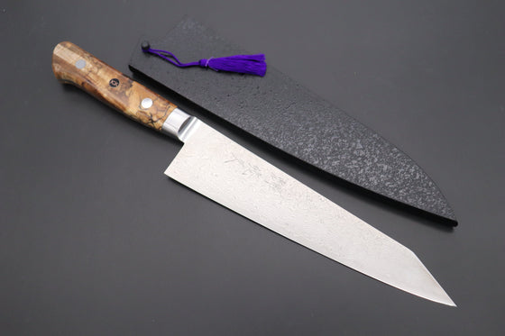 Kagayaki Kiritsuke JCK Original Kagayaki Grand Canyon R-2 White & Silver Damascus Series GCYU-35 Kiritsuke Gyuto 200mmmm (7.8 Inch)
