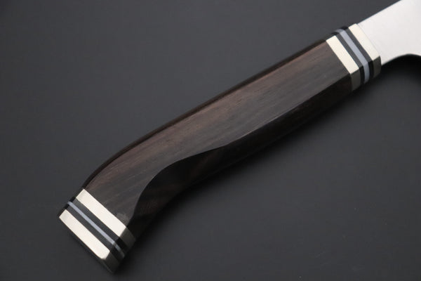 Kagayaki Kiritsuke JCK Original Kagayaki 悠久VG-10 Wa Series Premium Edition YUK-13 Kiritsuke Gyuto 240mm (9.4 inch, Handcrafted Ebonywood Handle)