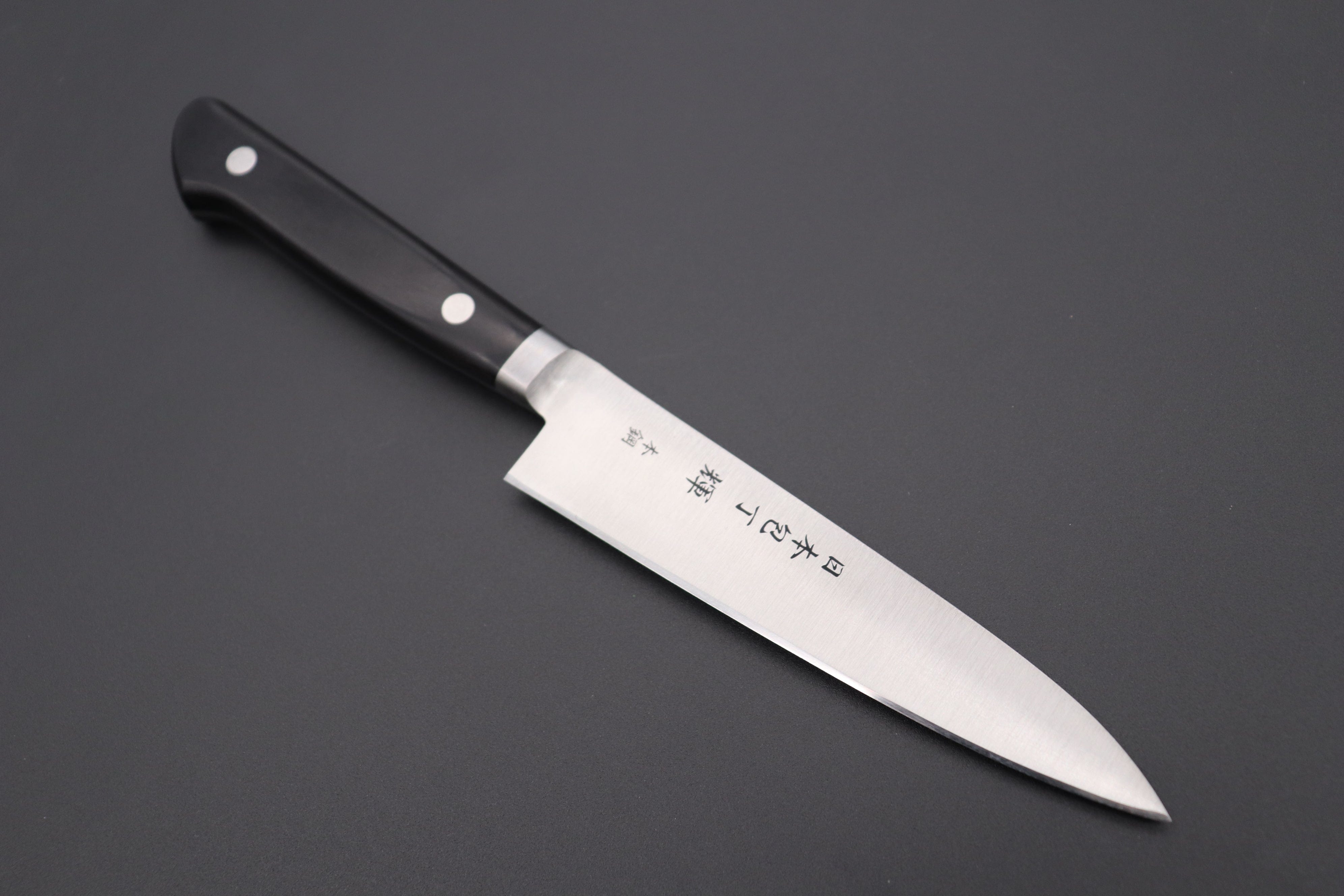 Jck Original Kagayaki CarboNext Japanese Chef’s Knife, KC-2ES Professional Petty Knife, High Carbon Tool Steel Pro Kitchen Knife with Ergonomic