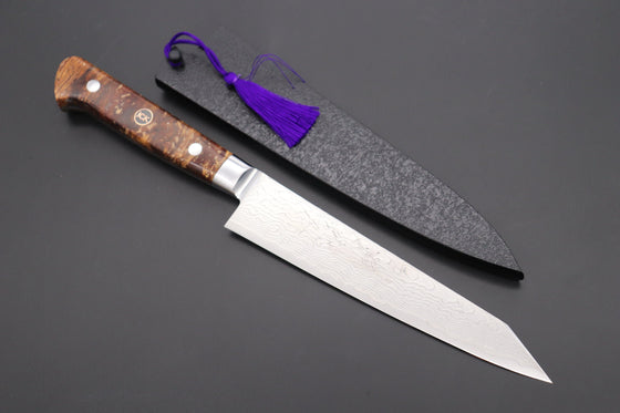 Kagayaki Petty JCK Original Kagayaki Grand Canyon R-2 White & Silver Damascus Series GCYU-20 Kiritsuke Petty 145mm (5.7 Inch)