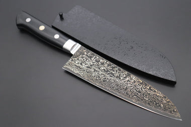 Kagayaki Santoku JCK Original Kagayaki Grand Canyon R-2 Damascus Series YU-2 Santoku 175mm (6.8 inch)