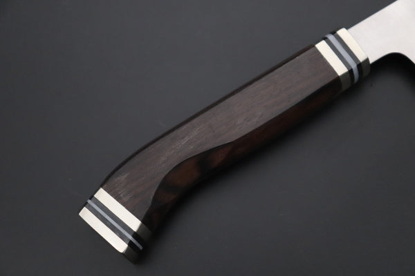 Kagayaki Wa Gyuto JCK Original Kagayaki 悠久VG-10 Wa Series Premium Edition YUK-11 Wa Gyuto 210mm (8.2 inch, Handcrafted Ebonywood Handle)