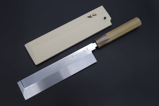 Masamoto Usuba HA-0622 Usuba225mm(8.8inch) / Marble / Left Handed Masamoto HA Series Honyaki Blue Steel No.2 "Left Handed Version HA-0622 Usuba 225mm