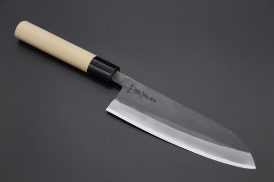 Masamoto Wa Santoku Masamoto KA Series Hon Kasumi Blue Steel No.2 KA-4817 Wa Santoku 170mm Double Bevel Edge
