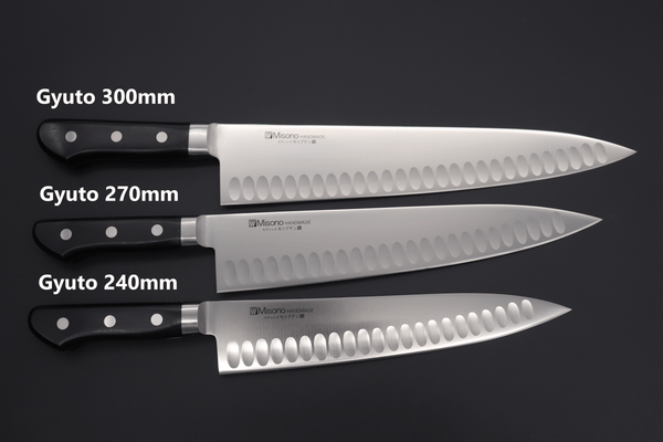 Misono Gyuto No.564 Gyuto 270mm(10.6inch) Misono Molybdenum Steel with Dimples Series Gyuto (180mm to 300mm, 5 sizes)
