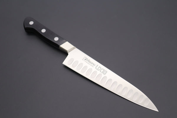 Misono Gyuto No.761 Gyuto 180mm(7inch) Misono UX10 with Dimples Series Gyuto (180mm to 300mm, 5 sizes)