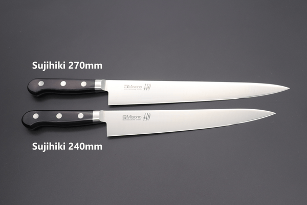 Misono Sujihiki No.822 Sujihiki 270mm(10.6inch) / Right Handed Misono 440 Series Sujihiki (240mm and 270mm, 2 sizes)
