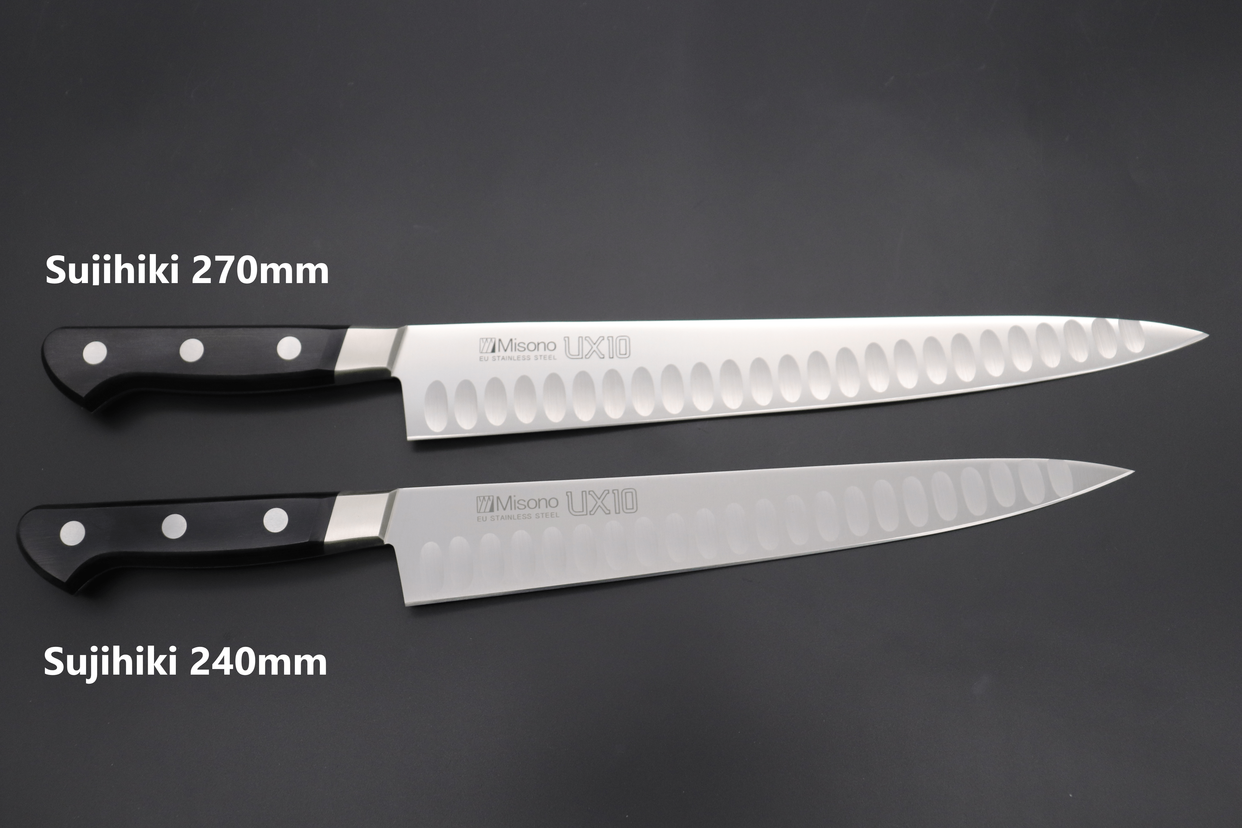 Misono UX10 with Dimples Series Sujihiki Knife |JapaneseChefsKnife.Com Misono UX10 with Dimples Series Sujihiki Knife |JapaneseChefsKnife.Com