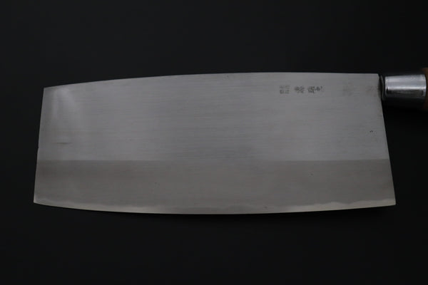 Mizuno Tanrenjo Chinese Cleaver Mizuno Tanrenjo — Special Orders & Limited Editions Akitada Hontanren Series "Blue Steel No.2 San-Mai" MT- Chinese Cleaver No.1