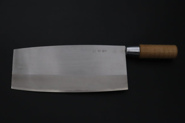 Mizuno Tanrenjo Chinese Cleaver Mizuno Tanrenjo — Special Orders & Limited Editions Akitada Hontanren Series "Blue Steel No.2 San-Mai" MT- Chinese Cleaver No.1