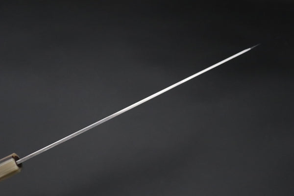 Mizuno Tanrenjo Kiritsuke Yanagiba For only Left Handers "Left Handed Version !!" Mizuno Tanrenjo — Special Orders & Limited Editions Akitada Honyaki White Steel Series - Kiritsuke Yanagiba 300mm (11.8 Inch, MT-18)