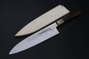Mizuno Tanrenjo Wa Gyuto Mizuno Tanrenjo — Special Orders & Limited Editions Akitada Honyaki DX Blue Steel No.2 Series - Wa Gyuto 240mm (9.4 Inch, MT-2)