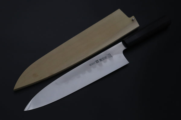 Mizuno Tanrenjo Wa Gyuto Mizuno Tanrenjo — Special Orders & Limited Editions Akitada Honyaki DX Blue Steel No.2 Series - Wa Gyuto 270mm (10.6 Inch, MT-4)