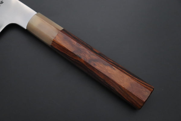 Mizuno Tanrenjo Wa Gyuto Mizuno Tanrenjo — Special Orders & Limited Editions Akitada Honyaki White Steel Series - Wa Gyuto 240mm (9.4 Inch, MT-5)