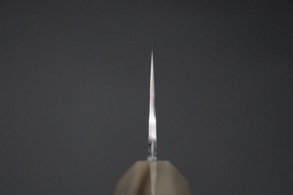 Mizuno Tanrenjo Wa Gyuto Wa Gyuto Mizuno Tanrenjo — Special Orders & Limited Editions “尖った Togatta” " Akitada Honyaki White Steel Series - Wa Gyuto (MT-16)