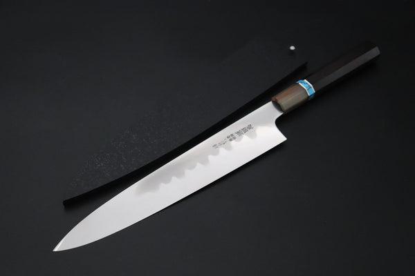 Mizuno Tanrenjo Wa Gyuto Wa Gyuto Mizuno Tanrenjo — Special Orders & Limited Editions “尖った Togatta” " Akitada Honyaki White Steel Series - Wa Gyuto (MT-16)