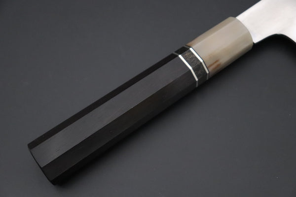 Mizuno Tanrenjo Wa Gyuto Wa Gyuto Mizuno Tanrenjo — Special Orders & Limited Editions “尖った Togatta” " Akitada Honyaki White Steel Series - Wa Gyuto (MT-17)