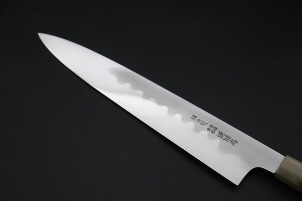 Mizuno Tanrenjo Wa Gyuto Wa Gyuto Mizuno Tanrenjo — Special Orders & Limited Editions “尖った Togatta” " Akitada Honyaki White Steel Series - Wa Gyuto (MT-17)