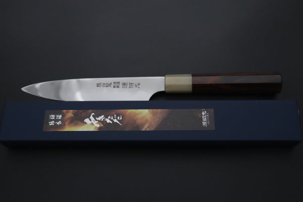 Mizuno Tanrenjo Wa Petty Mizuno Tanrenjo — Special Orders & Limited Editions Akitada Honyaki White Steel Series - Wa Petty 150mm (5.9 Inch, MT-7)