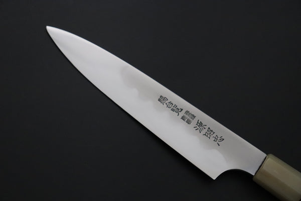 Mizuno Tanrenjo Wa Petty Mizuno Tanrenjo — Special Orders & Limited Editions Akitada Honyaki White Steel Series - Wa Petty 150mm (5.9 Inch, MT-7)