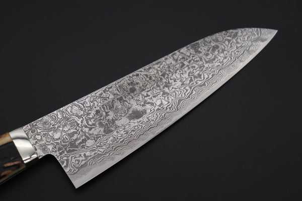 Mr. Itou Gyuto Mr. Itou & Mr. Nagata "Treasure & Pleasure" Limited Edition R-2 Custom Damascus Gyuto 160mm (6.2 inch, "Stag Handle", IT-8)