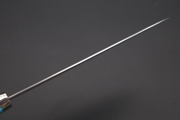 Mr. Itou Gyuto Mr. Itou & Mr. Nagata "Treasure & Pleasure" Limited Edition R-2 Custom Damascus Gyuto 160mm (6.2 inch, "Turquoise Gem-Composite Stone Handle", IT-9)