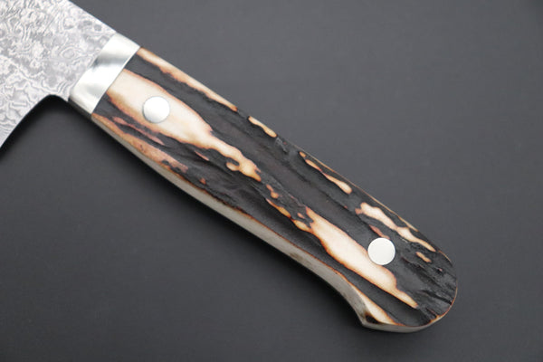 Mr. Itou Gyuto Mr. Itou & Mr. Nagata "Treasure & Pleasure" Limited Edition R-2 Custom Damascus Gyuto 165mm (6.8 inch, "Stag Handle", IT-7)