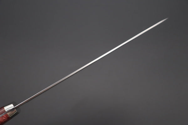 Mr. Itou Gyuto Mr. Itou & Mr. Nagata "Treasure & Pleasure" Limited Edition R-2 Custom Damascus Gyuto 180mm (7 inch, "Stabilized Boxelderwood Handle", IT-13)