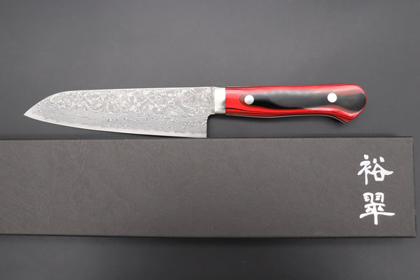 Mr. Itou Gyuto Mr. Itou R-2 Custom Damascus Gyuto 155mm (6.1 inch, Japanese Lacquer Handle, IT-241)