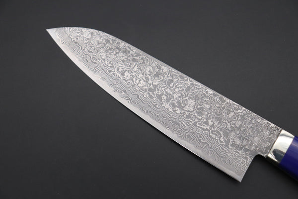 Mr. Itou Gyuto Mr. Itou R-2 Custom Damascus Gyuto 160mm (6.2 Inch) "Lapis Lazuri Gem-Composite Stone Handle"(IT-239)