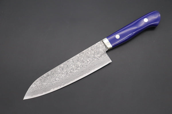 Mr. Itou Gyuto Mr. Itou R-2 Custom Damascus Gyuto 160mm (6.2 Inch) "Lapis Lazuri Gem-Composite Stone Handle"(IT-239)