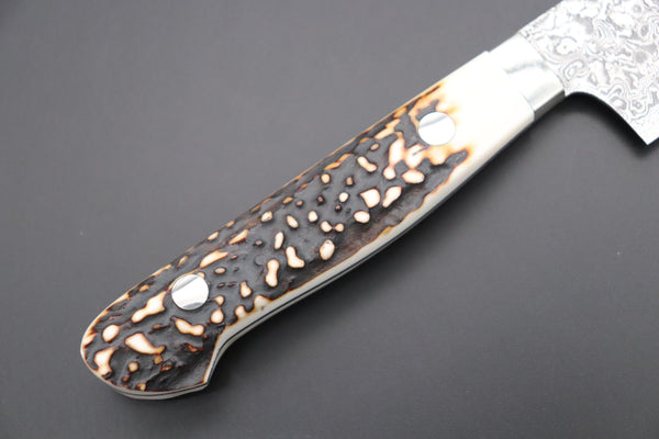 Mr. Itou Gyuto Mr. Itou R-2 Custom Damascus Gyuto 160mm (6.2 inch) "Stag Handle" (IT-199)