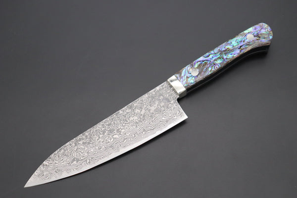 Mr. Itou Gyuto Mr. Itou R-2 Custom Damascus Gyuto 165mm (6.4 inch) "Abalone Handle" (IT-230)