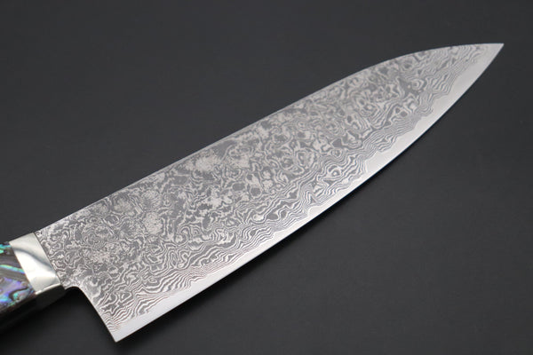 Mr. Itou Gyuto Mr. Itou R-2 Custom Damascus Gyuto 165mm (6.4 inch) "Abalone Handle" (IT-230)