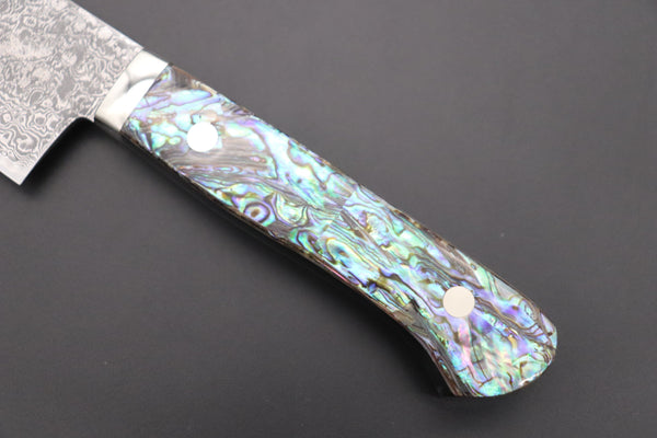 Mr. Itou Gyuto Mr. Itou R-2 Custom Damascus Gyuto 165mm (6.4 inch) "Abalone Handle" (IT-230)