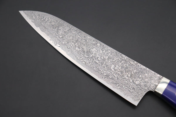 Mr. Itou Gyuto Mr. Itou R-2 Custom Damascus Gyuto 180mm (7 Inch) "Lapis Lazuri Gem-Composite Stone Handle"(IT-240)