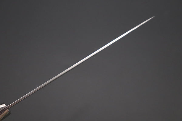 Mr. Itou Petty Mr. Itou & Mr. Nagata "Treasure & Pleasure" Limited Edition R-2 Custom Damascus Petty 135mm (5.3 inch, "White Abalone Handle", IT-1)