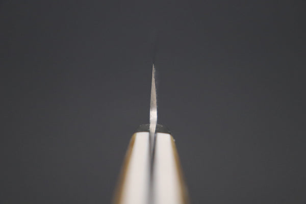 Mr. Itou Petty Mr. Itou & Mr. Nagata "Treasure & Pleasure" Limited Edition R-2 Custom Damascus Petty 135mm (5.3 inch, "White Abalone Handle", IT-1)