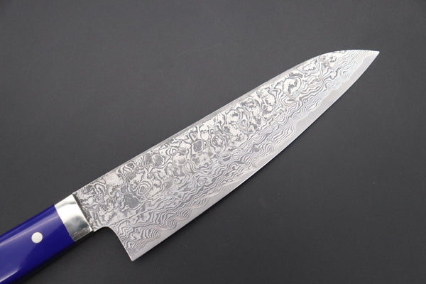 Mr. Itou Petty Mr. Itou R-2 Custom Damascus Petty 135mm (5.3 inch, Lapis Lazuri Gem-Composite Stone Handle, IT-217)