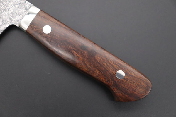 Mr. Itou Santoku Mr. Itou & Mr. Nagata "Treasure & Pleasure" Limited Edition R-2 Custom Damascus Santoku 155mm (6.1 inch, "Desert Ironwood Handle", IT-4)