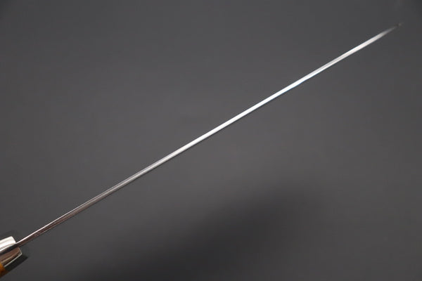 Mr. Itou Santoku Mr. Itou & Mr. Nagata "Treasure & Pleasure" Limited Edition R-2 Custom Damascus Santoku 175mm (6.8 inch, "Stabilized Boxelder wood Handle", IT-6)