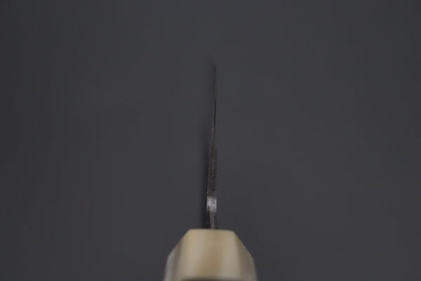 Mutsumi Hinoura Bunka Mutsumi Hinoura White Steel No.1 Kurouchi Damascus Series "White Storm" MWS-4 Bunka 165mm (6.4 Inch)