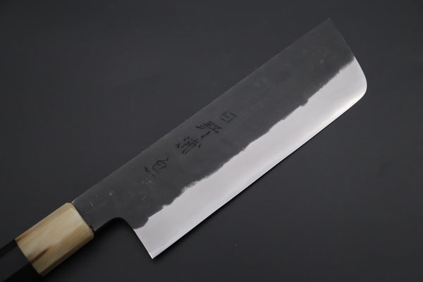 Mutsumi Hinoura Nakiri Mutsumi Hinoura White Steel No.1 Kurouchi Series MW1-6 Nakiri 165mm (6.4 Inch)
