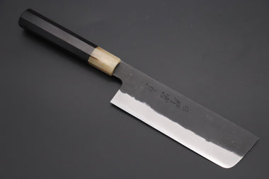 Mutsumi Hinoura Nakiri Mutsumi Hinoura White Steel No.1 Kurouchi Series MW1-6 Nakiri 165mm (6.4 Inch)